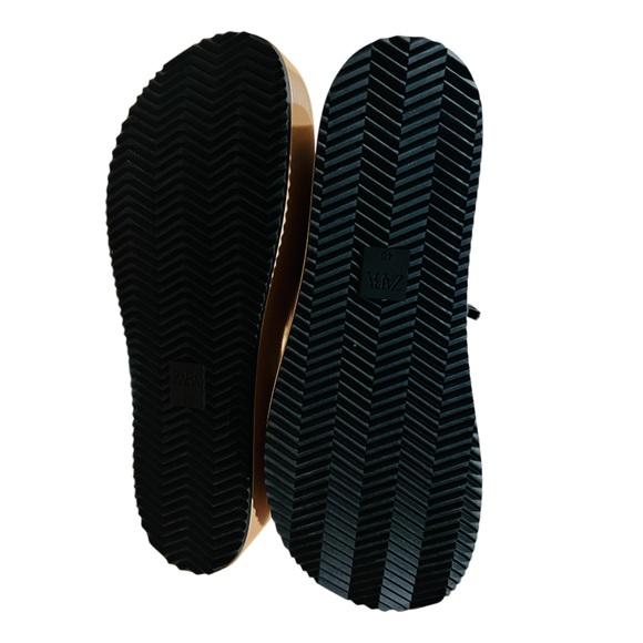 Zara Tan Strapy Platform sandals With Buckle Women's US size 9 (40) NWT - Picture 12 of 13